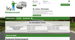 Desktop Screenshot of kleintierversand.de