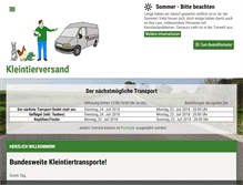 Tablet Screenshot of kleintierversand.de